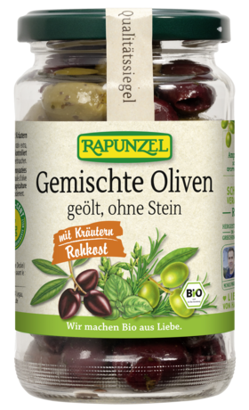 Product - Oliven gemischt mit Kräutern, ohne Stein geölt