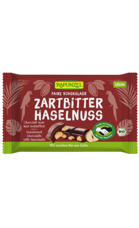 Product - Zartbitter Schokolade 60% Kakao mit Haselnuss