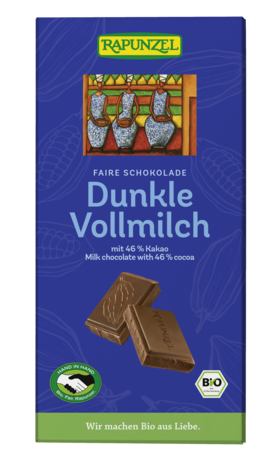 Product - Vollmilch Schokolade 46% Kakao Dunkel