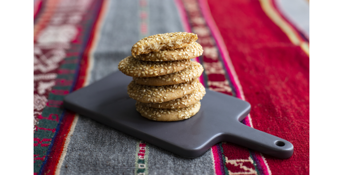 Tahin-Kekse mit Sesam