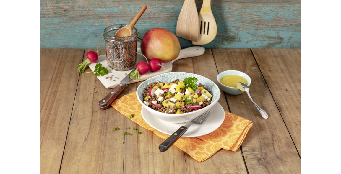 Fruchtiger Linsensalat