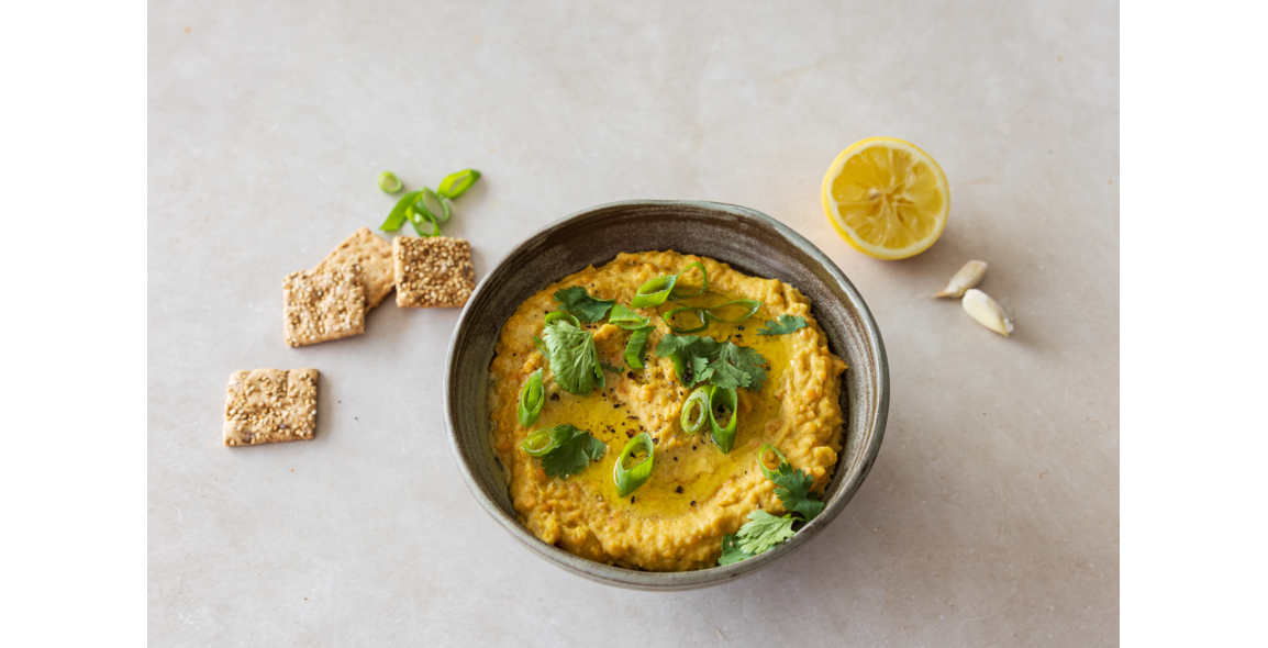 Rote Linsen Hummus