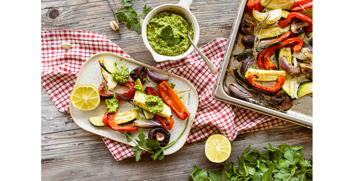 Grillgemüse mit Pistazienpesto