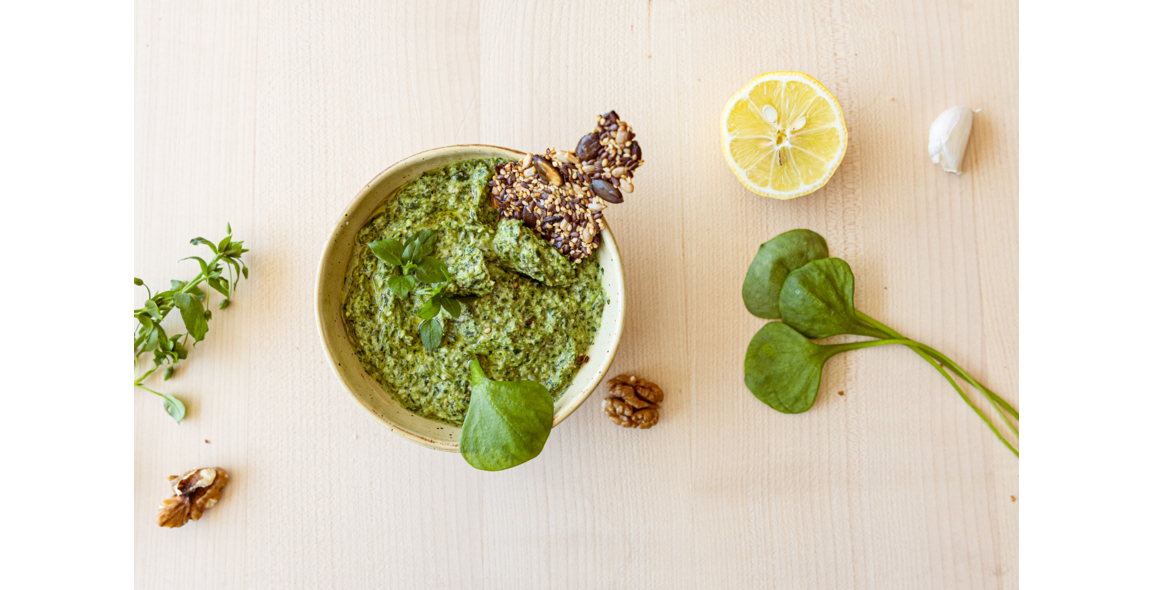 Vogelmiere Pesto mit Walnüssen