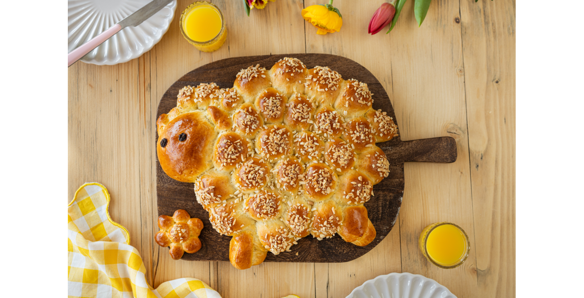 Osterlamm aus Hefeteig