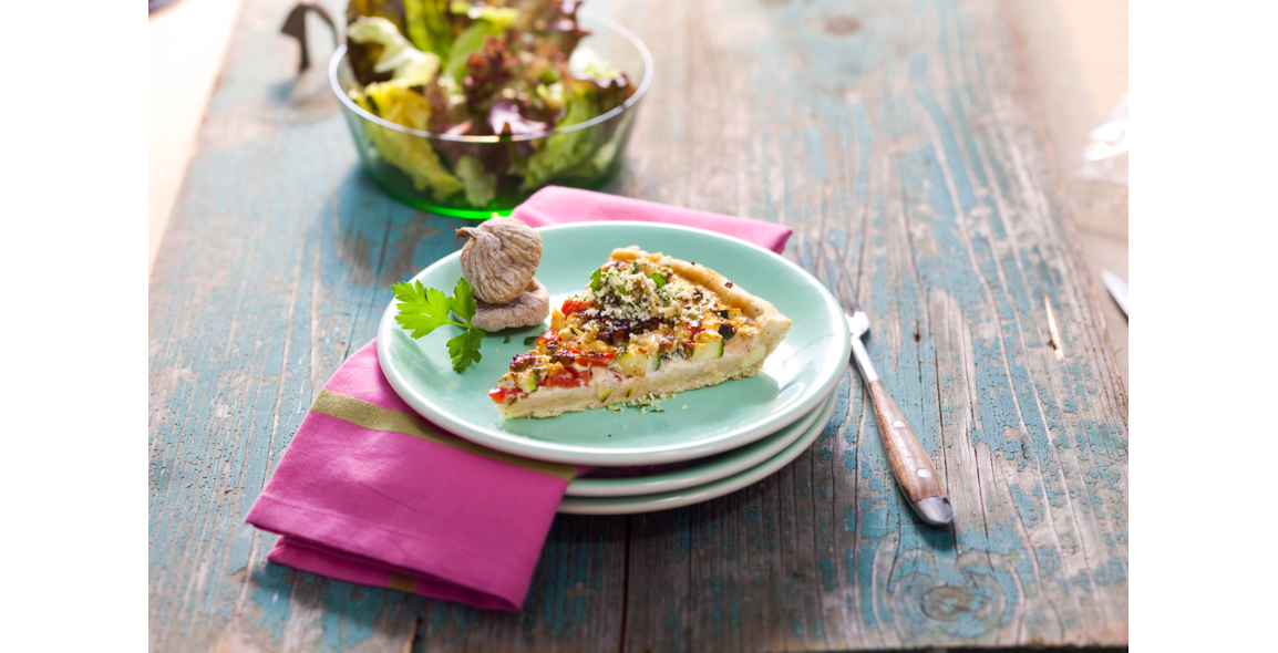 Gemüsekuchen mit Feigen-Gremolata