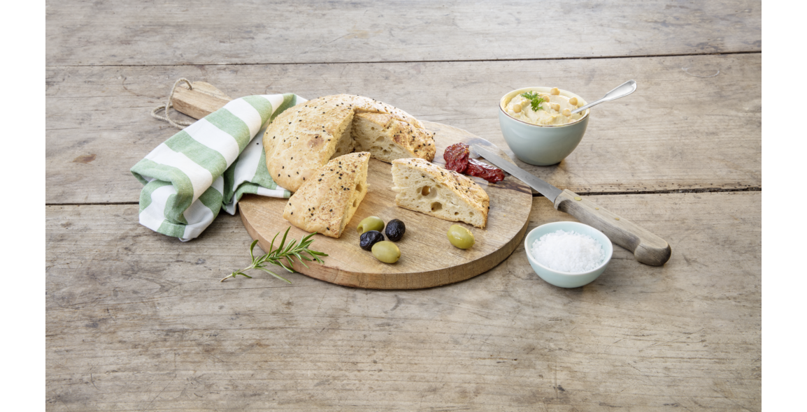Fladenbrot mit Leinmehl