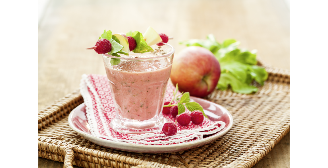 Roter Himbeer-Papaya Smoothie