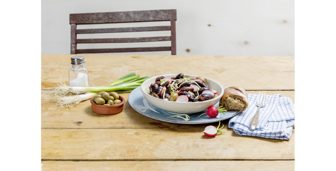 Griechischer Salat mit Kidney Bohnen